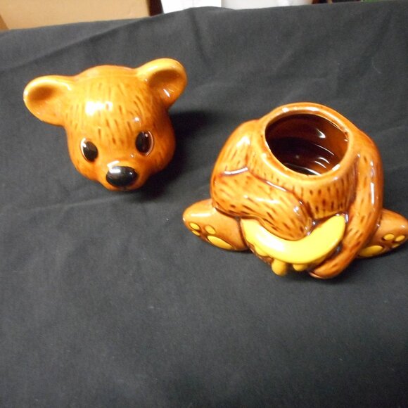 BEAR WITH REMOVEABLE HEAD HONEY JAR - Picture 3 of 7